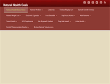 Tablet Screenshot of natural-health-oasis.com